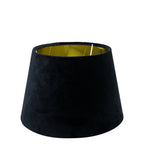 Lampenkap fluweel zwart dia 25cm