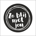 Zo blij met jou - Wensetiket