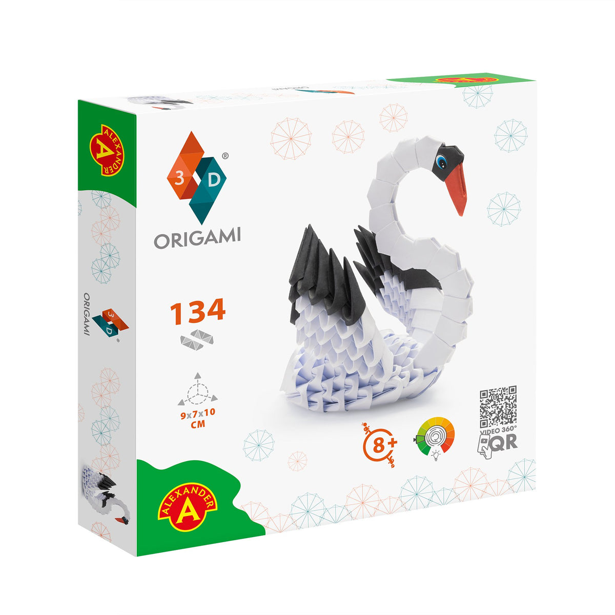 3D Model Origami Zwaan- Papier