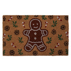 Deurmat 75x45x1 cm Bruin Kokos Kerst