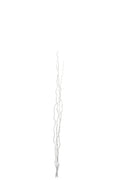 J-Line decoratie tak Droogbloemen - riet - zilver - M - 3 st.