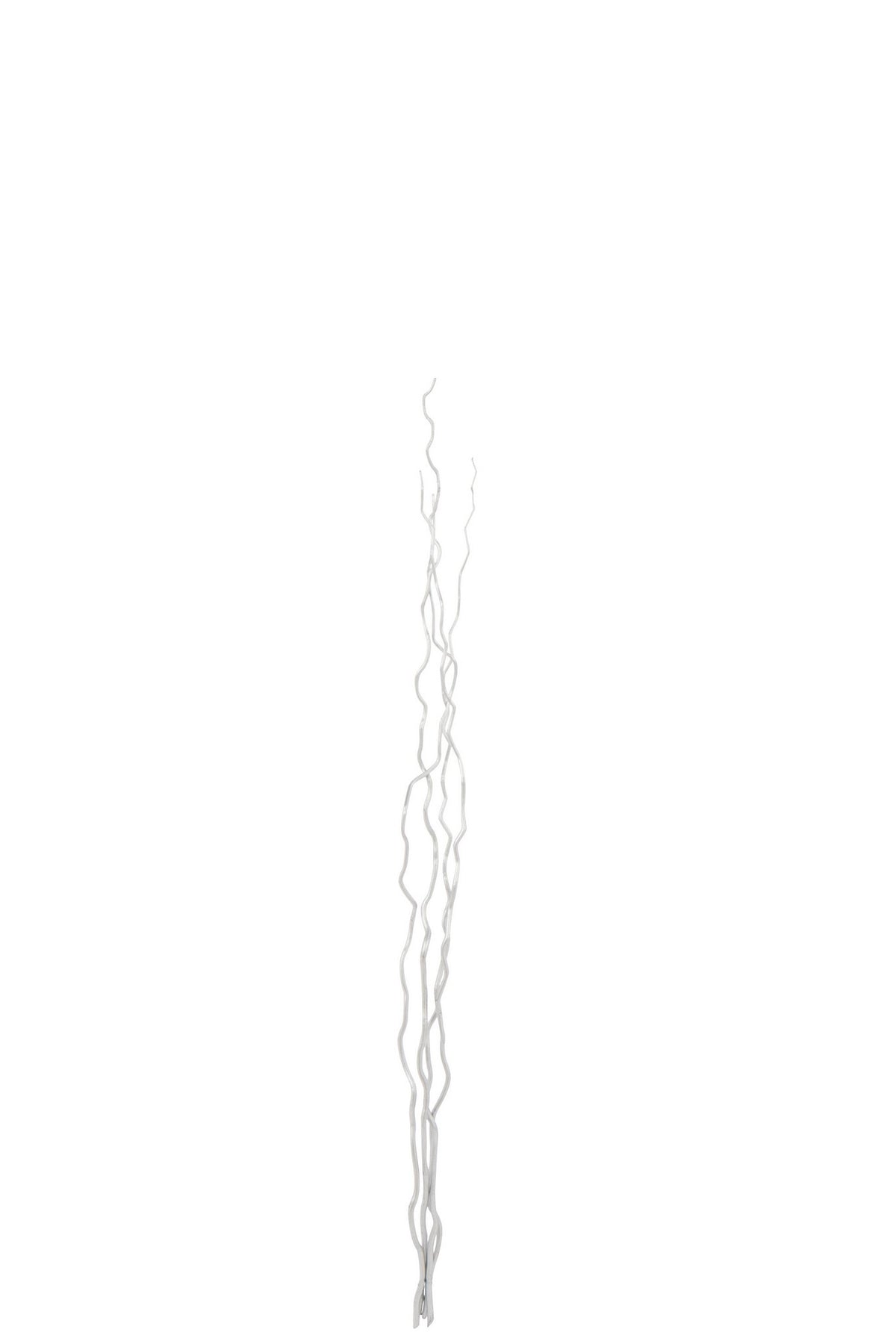 J-Line decoratie tak Droogbloemen - riet - zilver - M - 3 st.