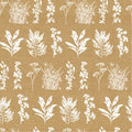 Cadeaupapier - Kraft herbarium - wit – 50 cm x 150 meter