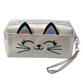 Toilettas Dames Kat 18x10 cm Wit Polyurethaan