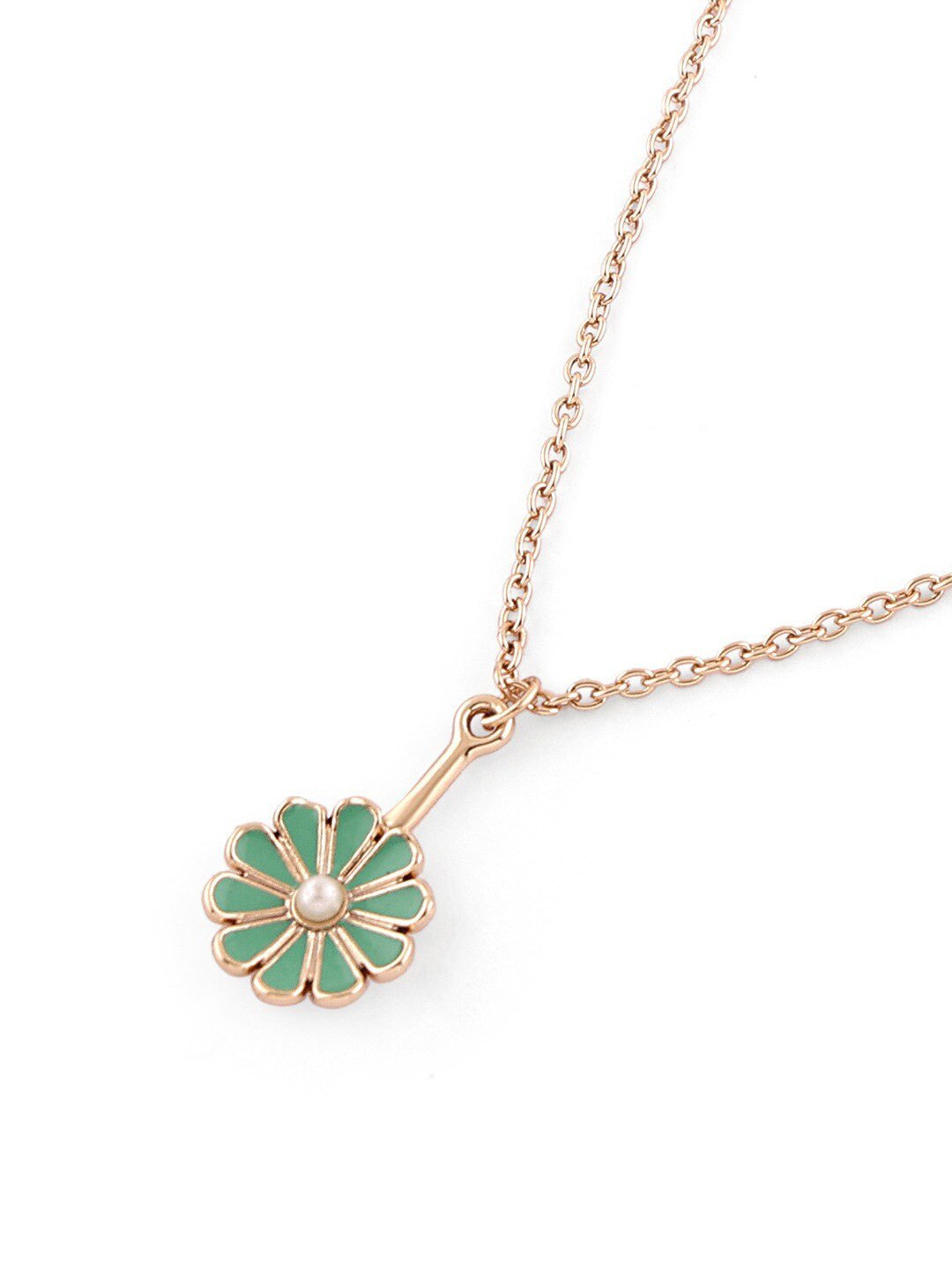Vergulde ketting met parels – modieuze ketting – legering met parels – 26 cm