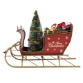 Kerstdecoratie Beeld Slee 30x15x22 cm Rood Metaal