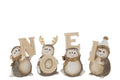 J-Line figuur Egel Kerst - polyresin - mix