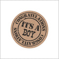 It's a boy - - Wens etiket - rol van 500 stuks