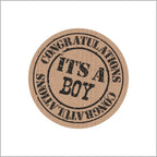 It's a boy - - Wens etiket - rol van 500 stuks