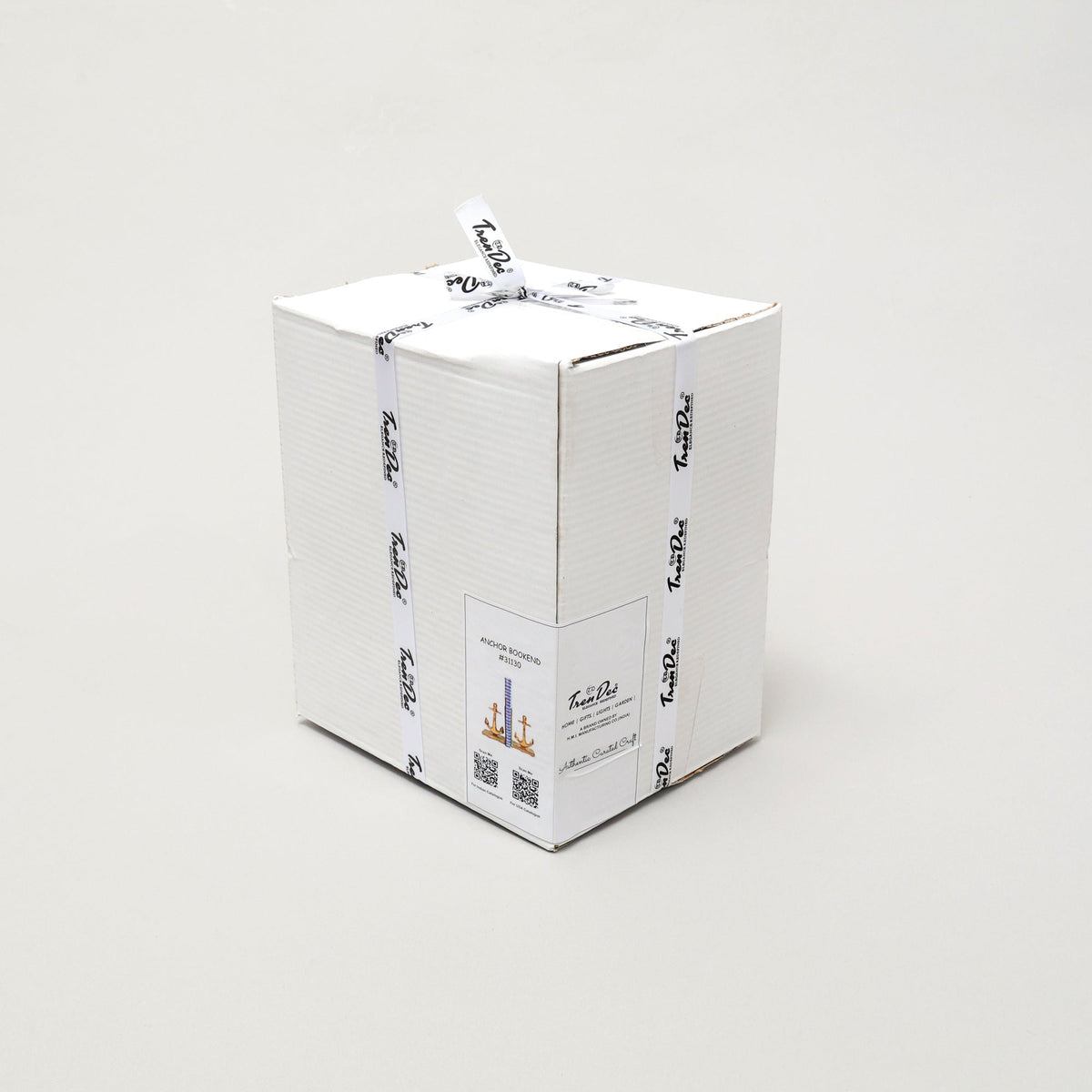 Gouden ankerboekensteunen - handgemaakt aluminium -