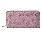 Portemonnee 10x19 cm Roze Polyester