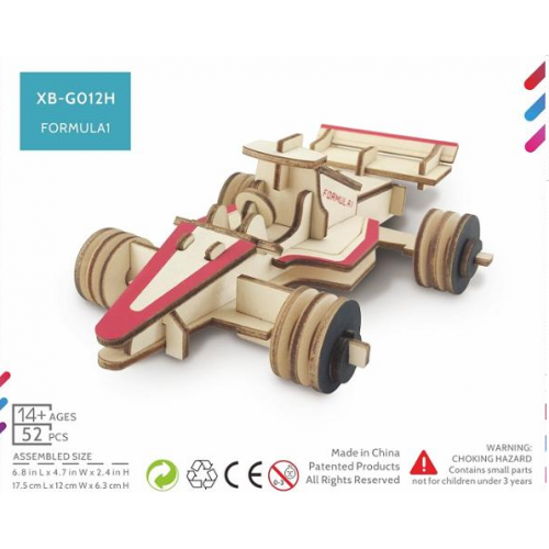 Bouwpakket Formule 1- raceauto- kleur
