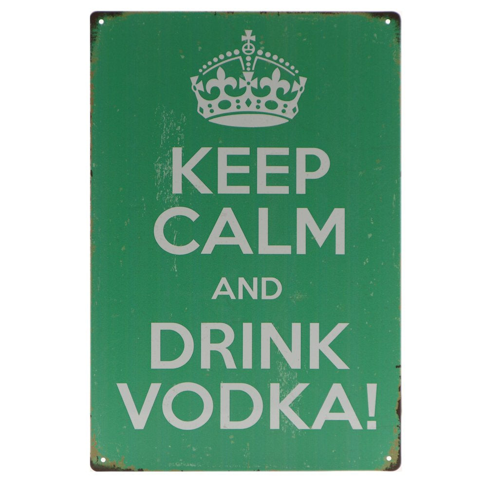 Wodka Retro Wandbord 30x20