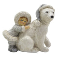 Beeld Kind 11 cm Wit Polyresin Kerstdecoratie