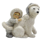 Beeld Kind 11 cm Wit Polyresin Kerstdecoratie