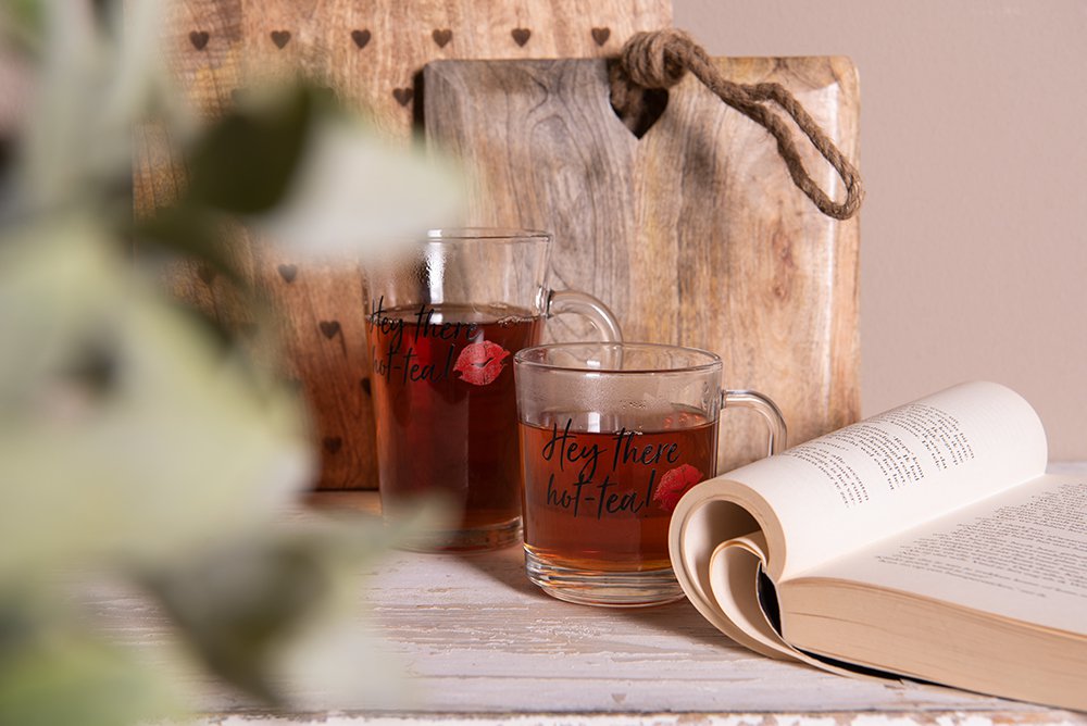 Mok 300 ml Glas Lippen Koffiemok