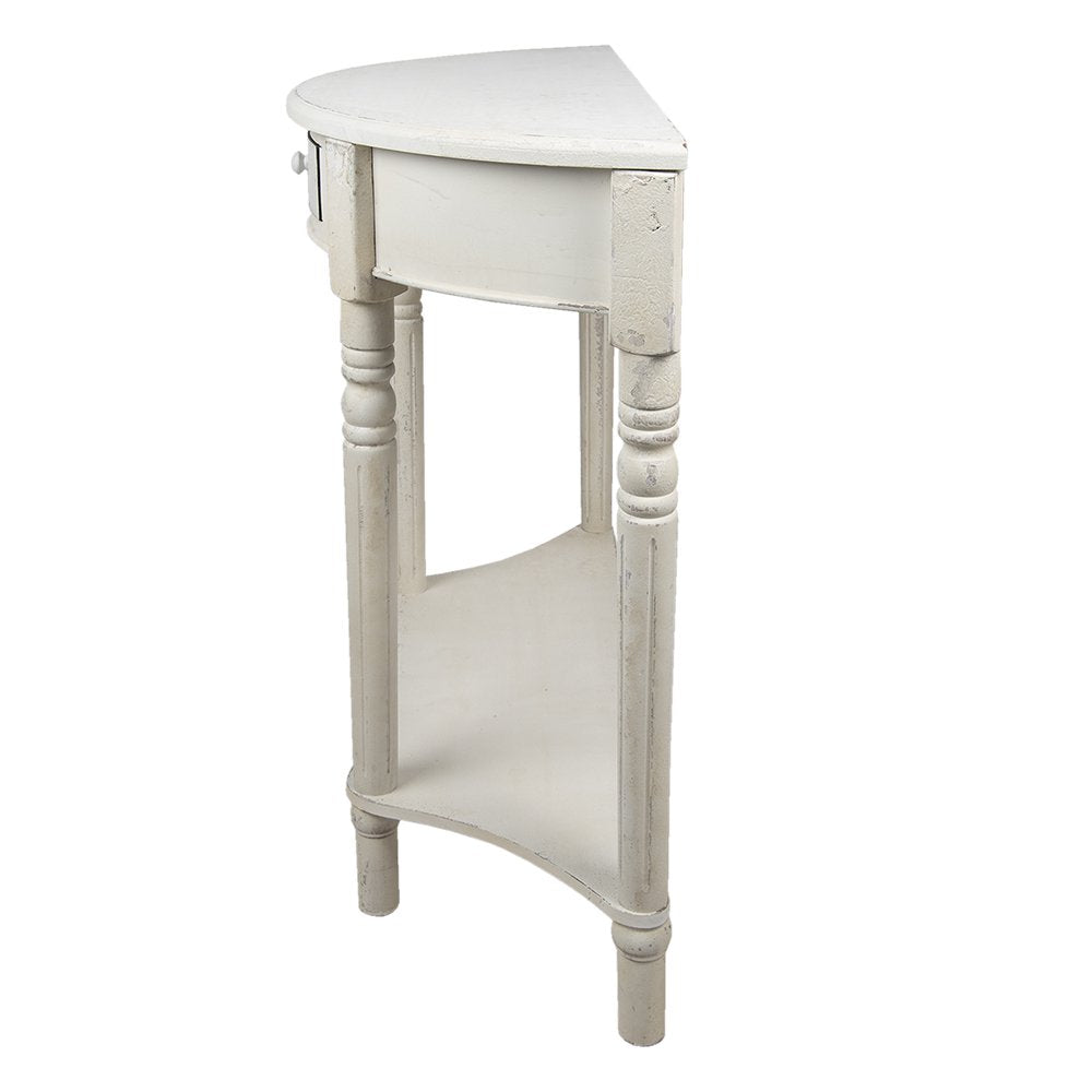 Sidetable 100x40x84 cm Wit Hout Wandtafel
