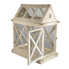 Decoratie Kweekkastje 54x35x66 cm Wit Hout