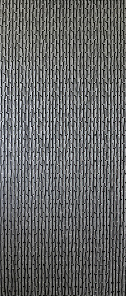 Vliegengordijn Verspringend zilver 90x210 cm