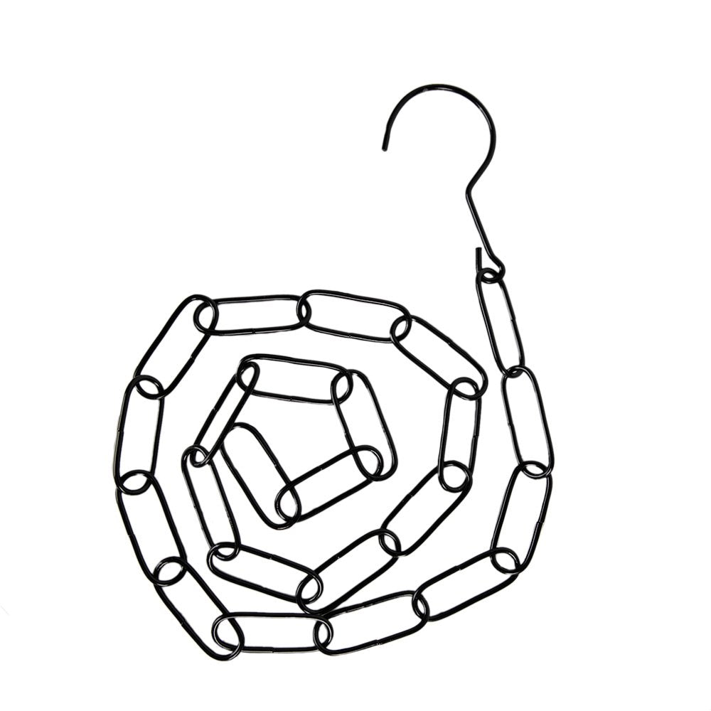 Ketting met Haak 100 cm Zwart Metaal