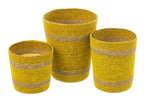 J-Line Geurkaars Mand Wax Geel Large - 75 Uur