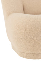 J-Line Zetel Teddy Bouclé Warm Beige