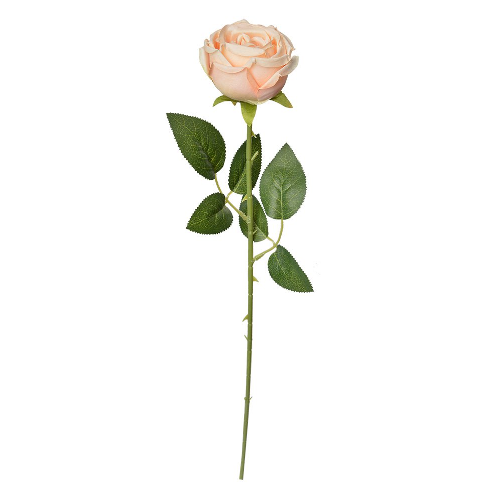 Kunstbloem Roos 61 cm Oranje Kunststof