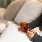 Mok 27cl dubbelwandig amber Liv - Set van 2