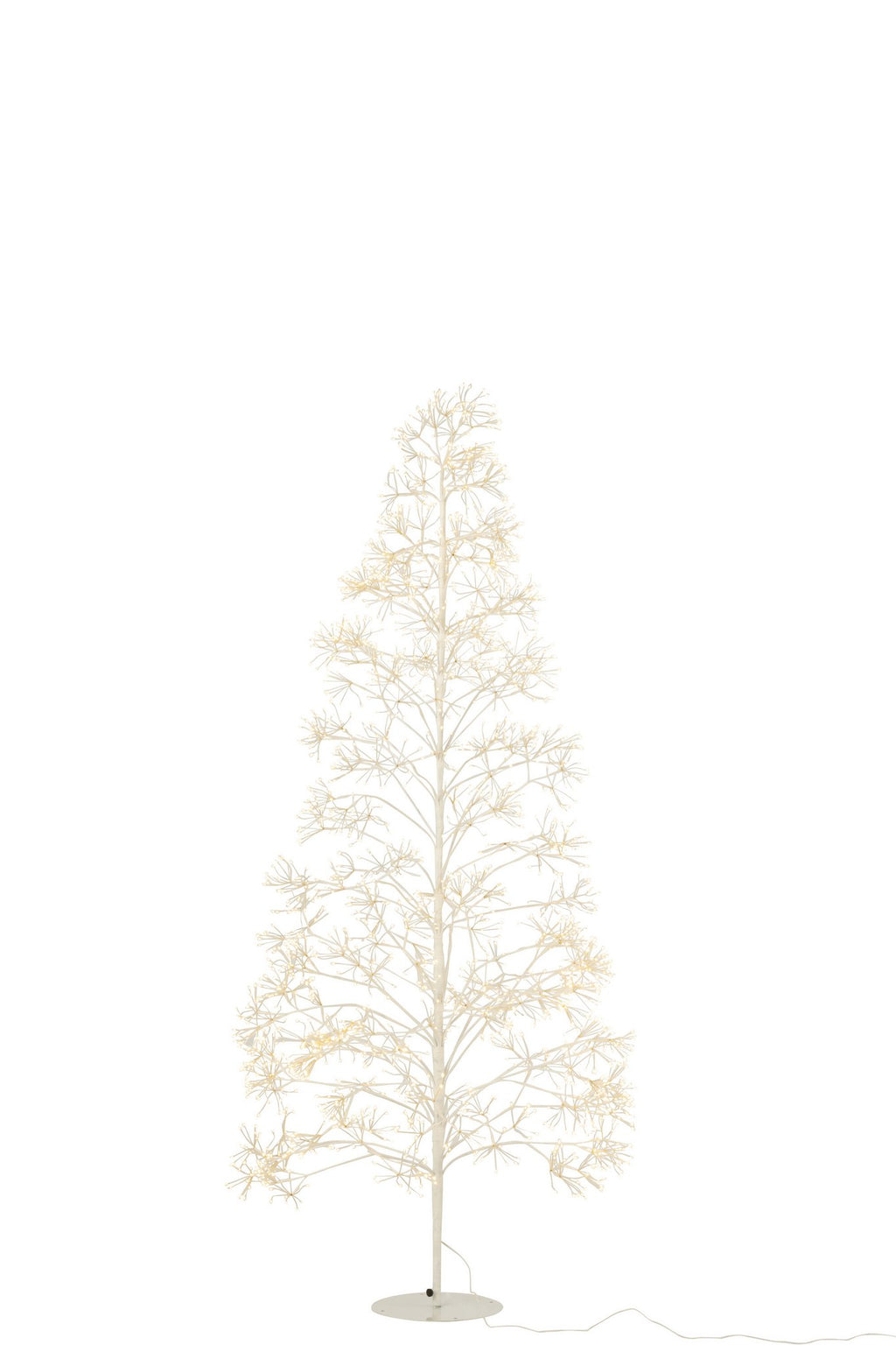 J-Line decoratie Boom 2700 Led - metaal - wit - M