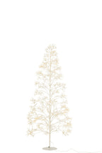 J-Line decoratie Boom 2700 Led - metaal - wit - M