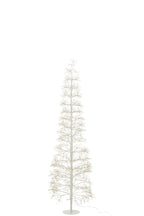 J-Line decoratie Boom - warm witte - ijzer - wit - L - LED