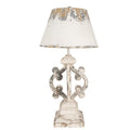 Tafellamp Ø 40x79 cm beige grijs ijzer bureaulamp