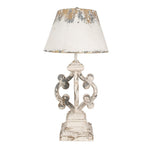 Tafellamp Ø 40x79 cm beige grijs ijzer bureaulamp