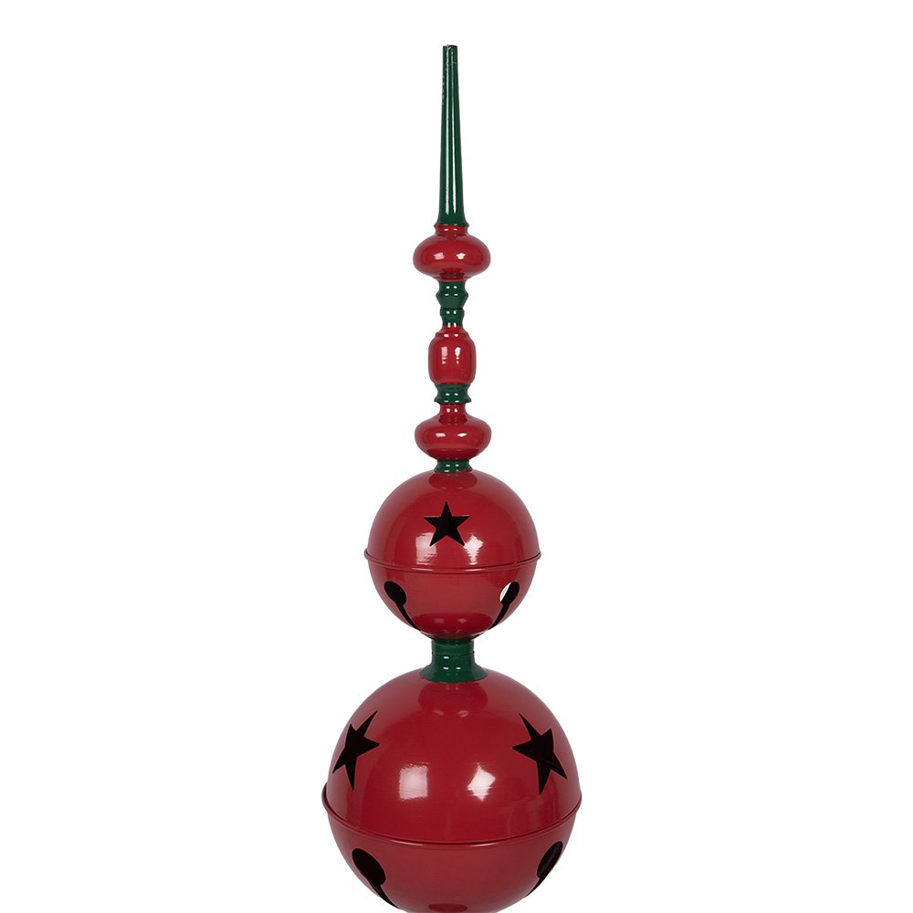 Kerstdecoratie Beeld Ø 31x142 cm Rood Groen Metaal