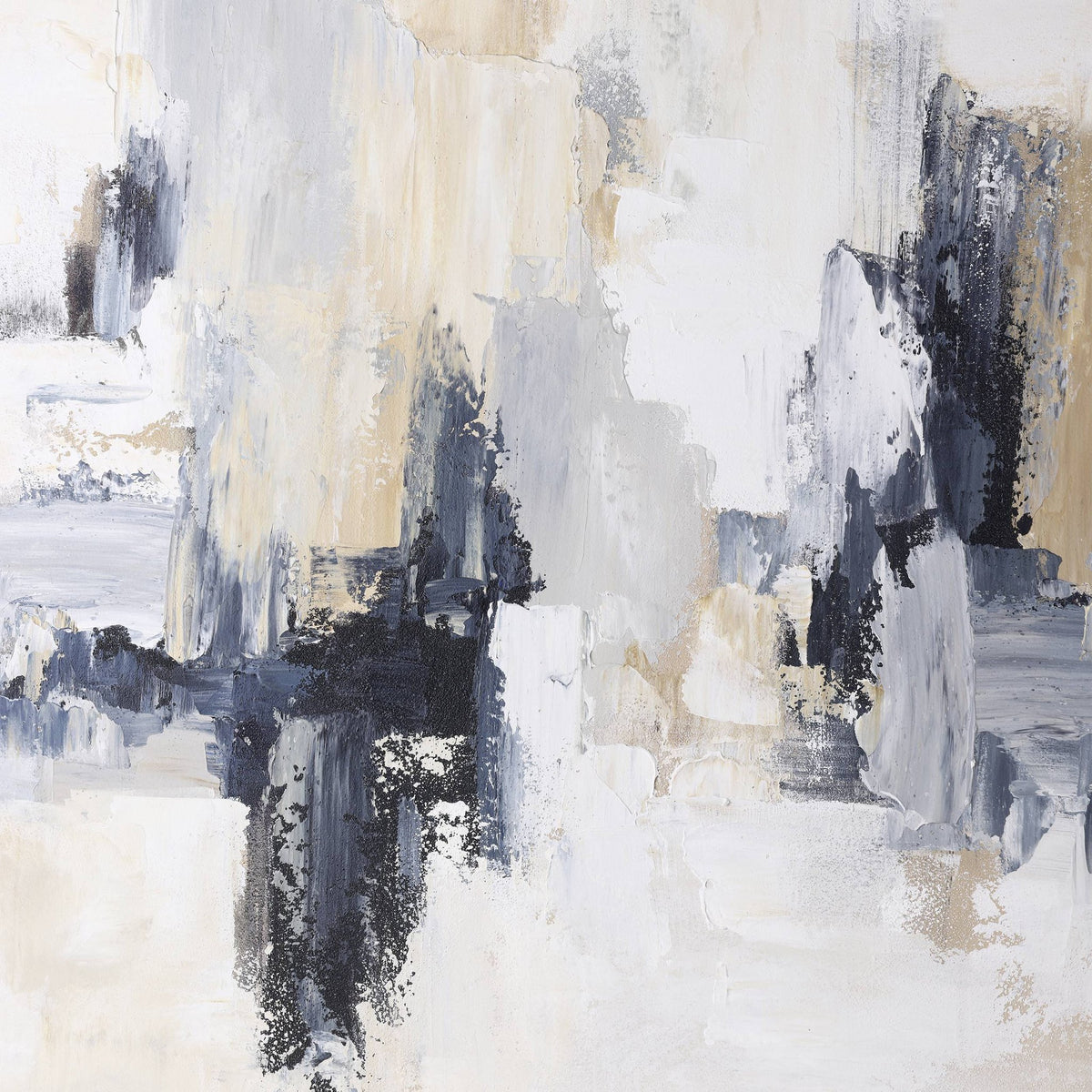 Schilderij Sukumo Wit 100x100 cm