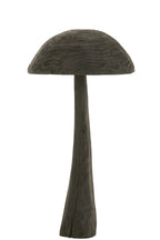 J-Line Paddenstoel Hout Zwart Large