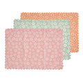 Madeliefjes placemat mix kleuren 35x50 (set van 3)