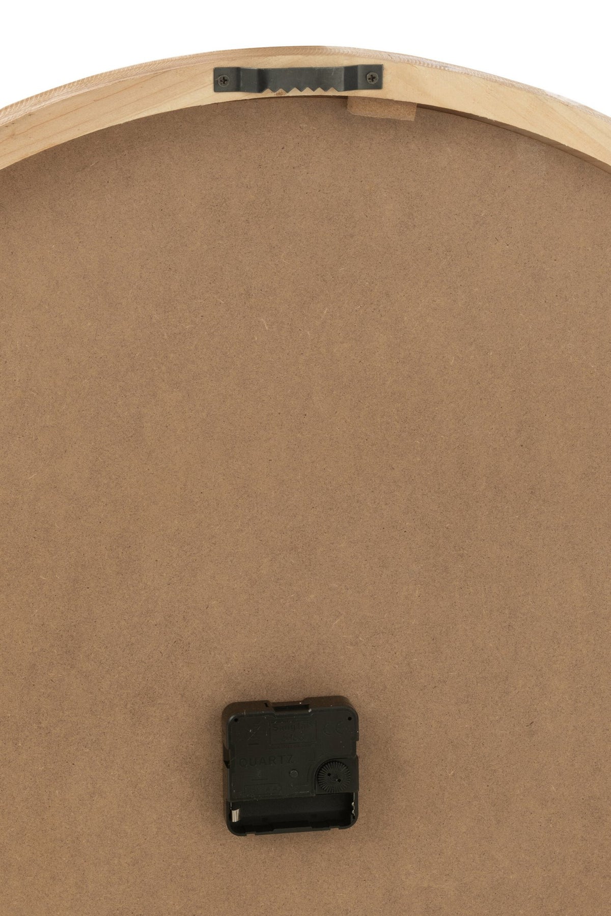 J-Line Wandklok Hout/Mdf Wit/Naturel Large
