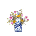 Tulpen vaas delft blauw diy - blauw