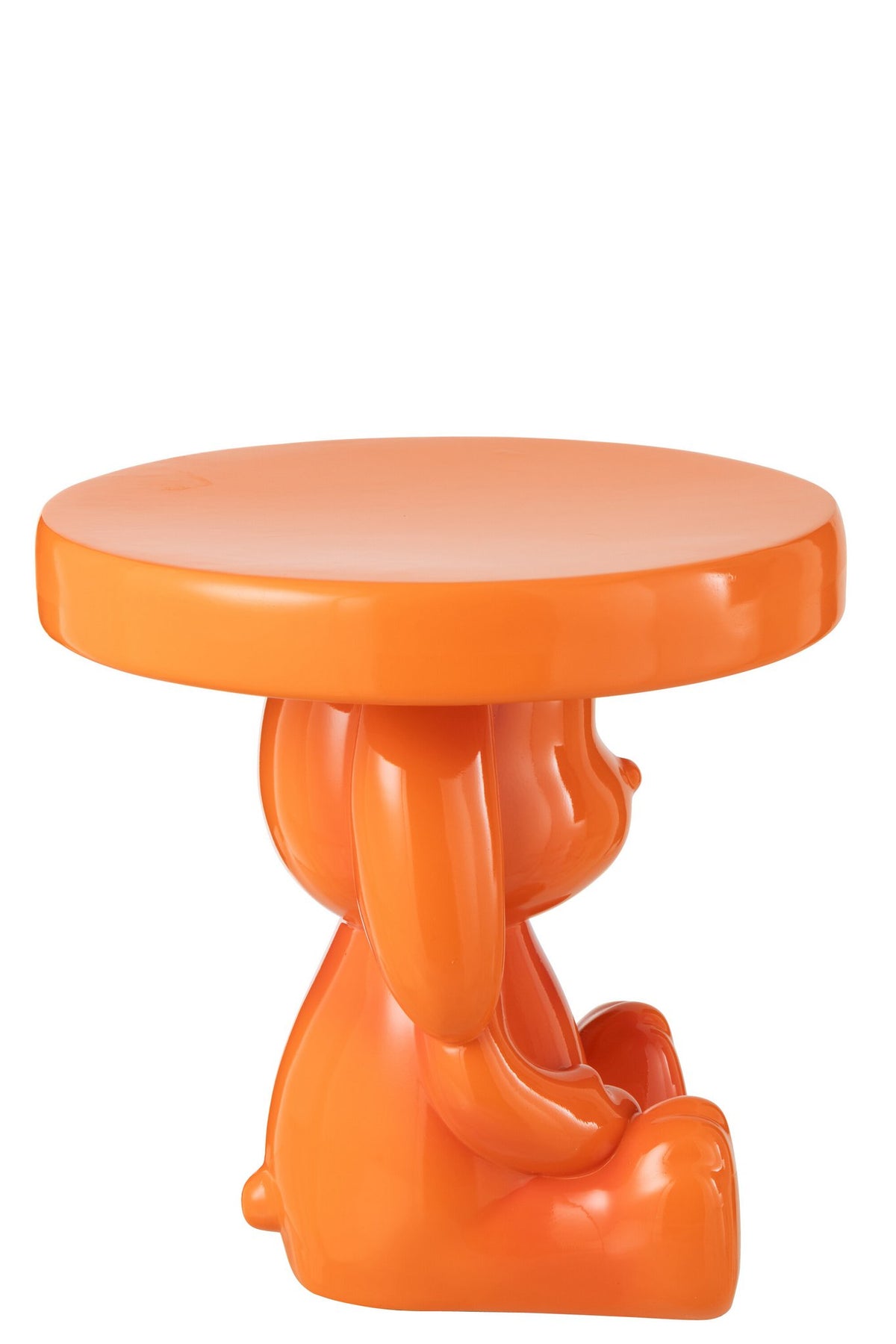 J-Line bijzettafel Beer - polyresin - oranje
