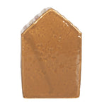 Gingerbread house met LED 7x6x9 cm Bruin Keramiek