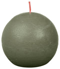 Shine rustiek bolkaars Ø76 Fresh Olive