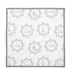 Servetten Katoen Set van 6 40x40 cm Wit Grijs Katoen Kat