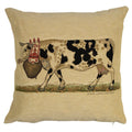 Gobelin kussen almabtrieb koebel spikkel 45x45cm