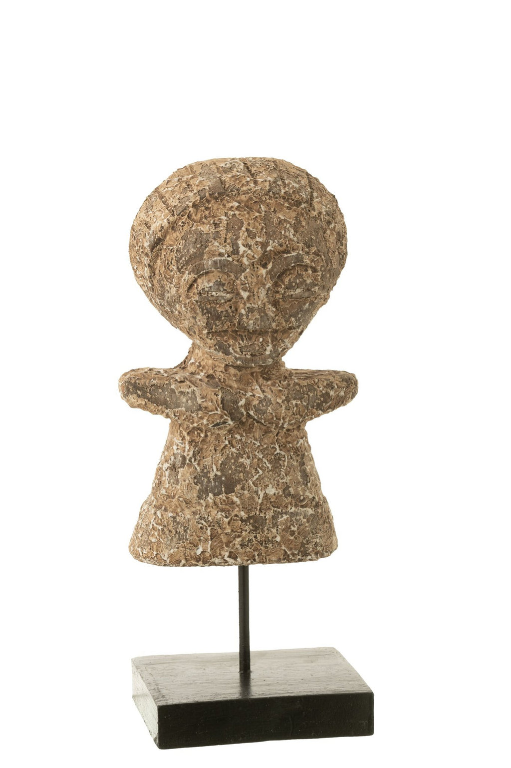 J-Line standbeeld Ying Albasia - hout - naturel - klein