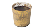 J-Line geurkaars M-Chic - Oud & Amber - glas - goud/zwart - L - 140U