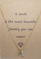 Ketting snake met bedeltje en edelsteen hanger