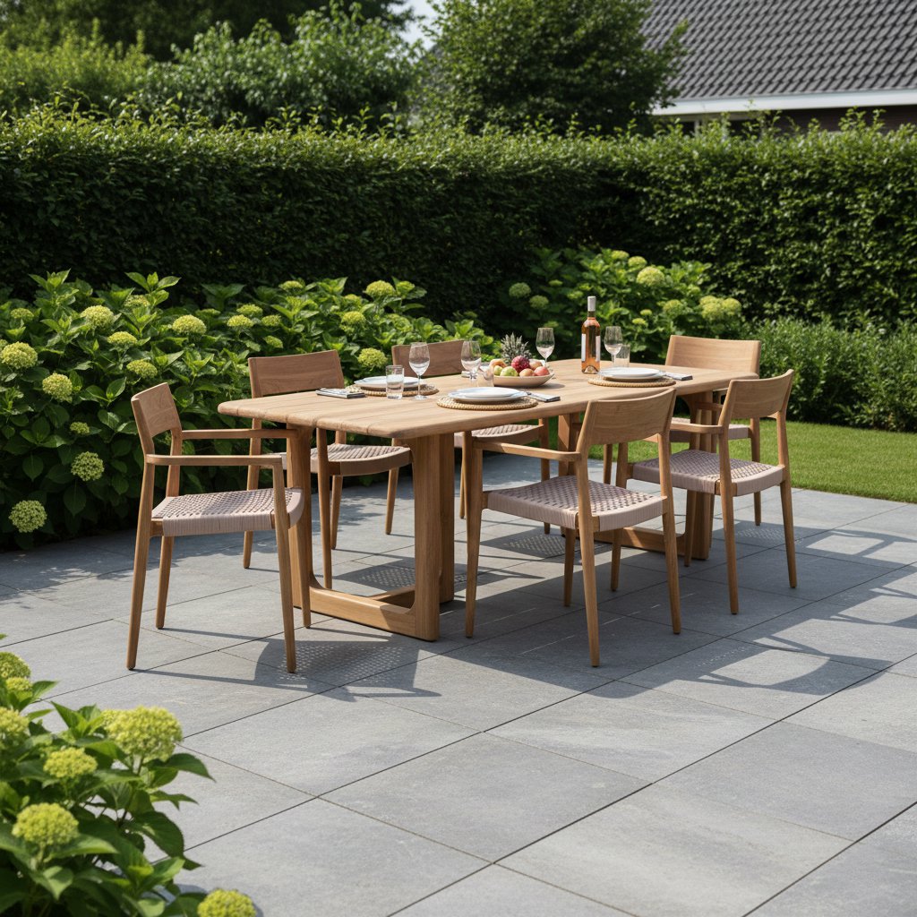 Freya teakhouten tuinstoel naturel - donker teak