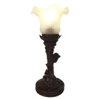 Bureaulamp Ø 12x31 cm Wit Polyresin Tafellamp