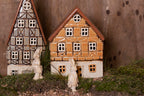 Beeld Konijn 11 cm Wit Kunststof